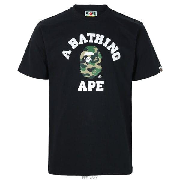 Bape ������ 26SS ���� �׸� ABC ī�� �ø��� Ƽ���� 001TEM301004M BLACK GREEN������ 26SS ���� �׸� ABC ī�� �ø��� Ƽ���� 001TEM301