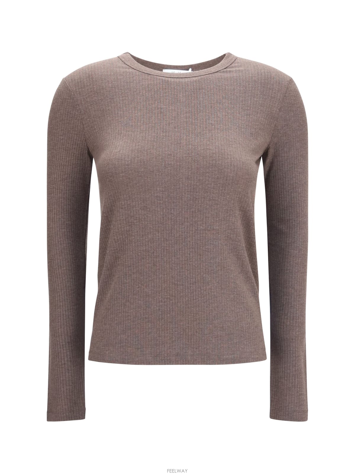 Max Mara Mxmsalmone 반팔 티셔츠 BROWN
