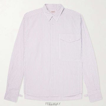 26 FW 캐피탈 Cabin 캐빈 스트라이프 크리스프 코튼 셔츠