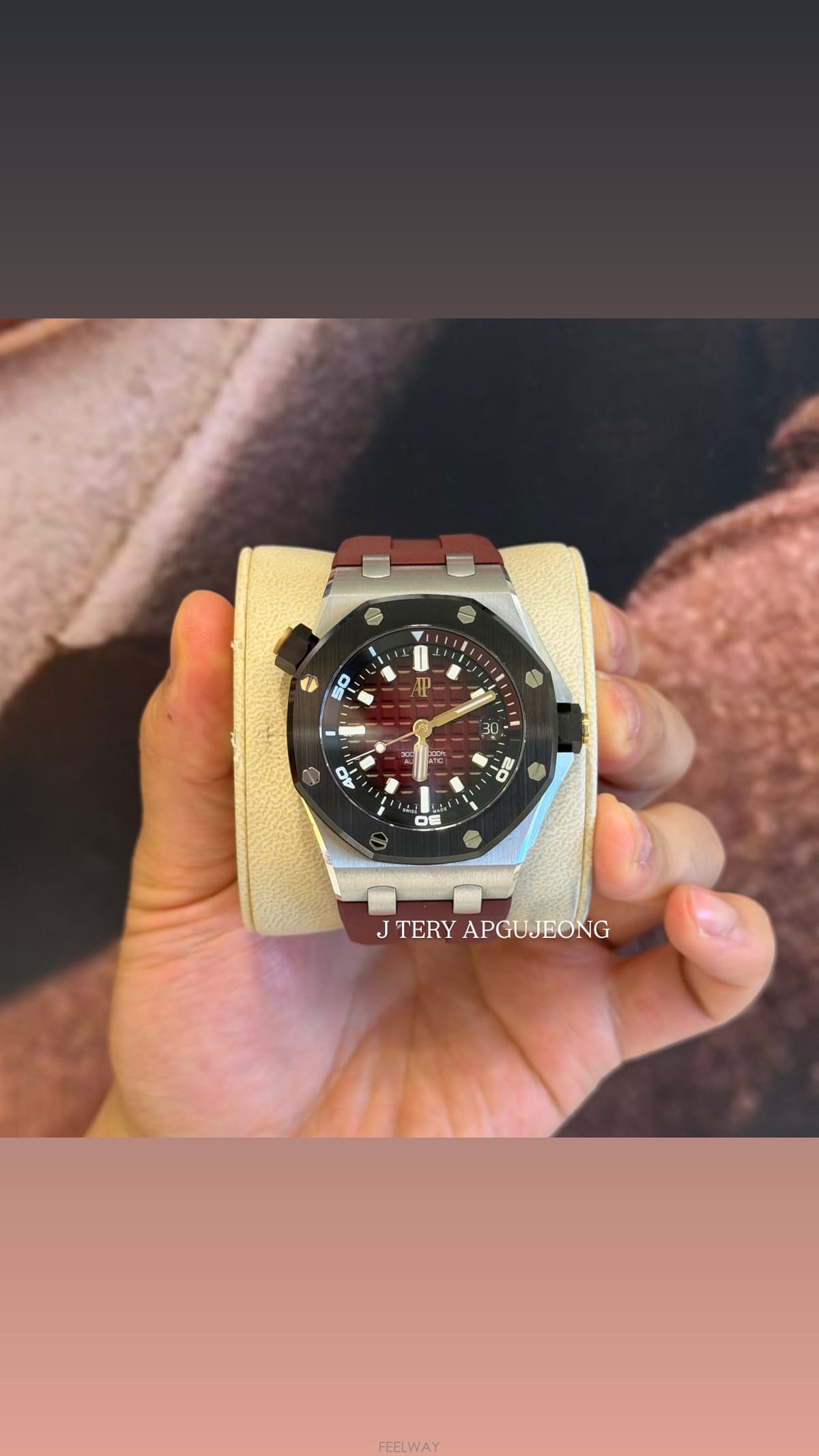Audemars Piguet [�����׸�] �������ǰ� ������ ȭ��Ʈ ��� 15720CN ���ǵ� ������ 100�ǽ� ������ 25�� Ǯ��[�����׸�] �������ǰ� ������ ȭ��Ʈ ��� 15720CN ����