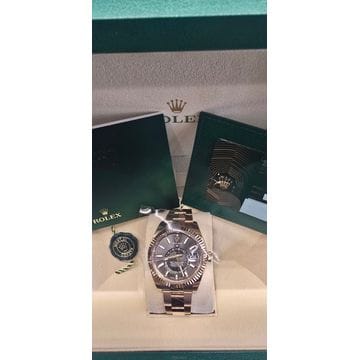[월드타임] "당일수령" 롤렉스 스카이드웰러 로즈골드 초코판 42mm