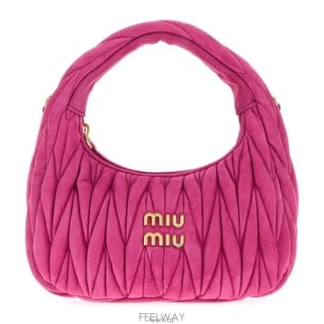 26 FW 미우미우 퀼팅 지퍼 핸드백 F0029 5BC125VOOYAB7O