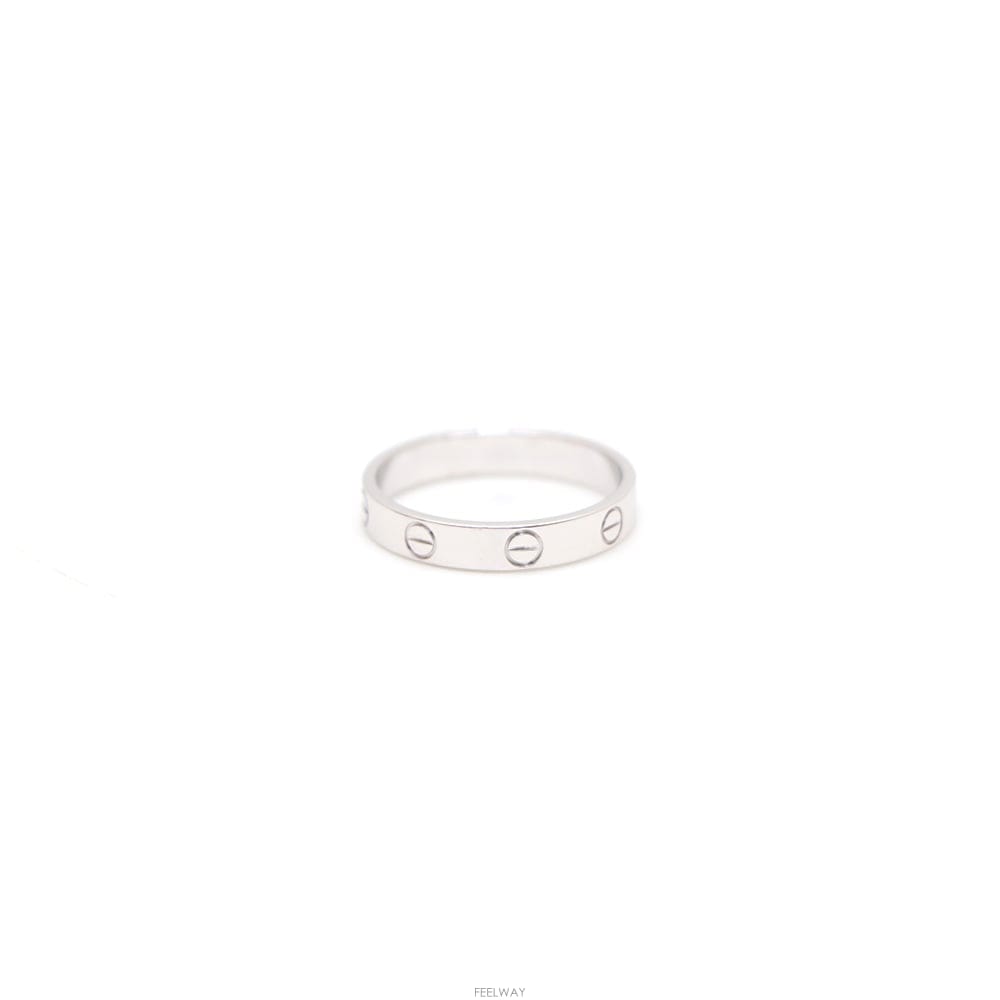 까르띠에 러브링 화이트골드 스몰 46호