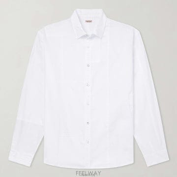 26 FW 캐피탈 Katmandu 카트만두 코튼 린넨 블렌드 롱슬리브 셔츠 화이트