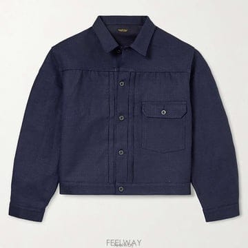 26 FW 캐피탈 네이비 NO 123 1ST 인디고 데님 포켓 트럭커 재킷