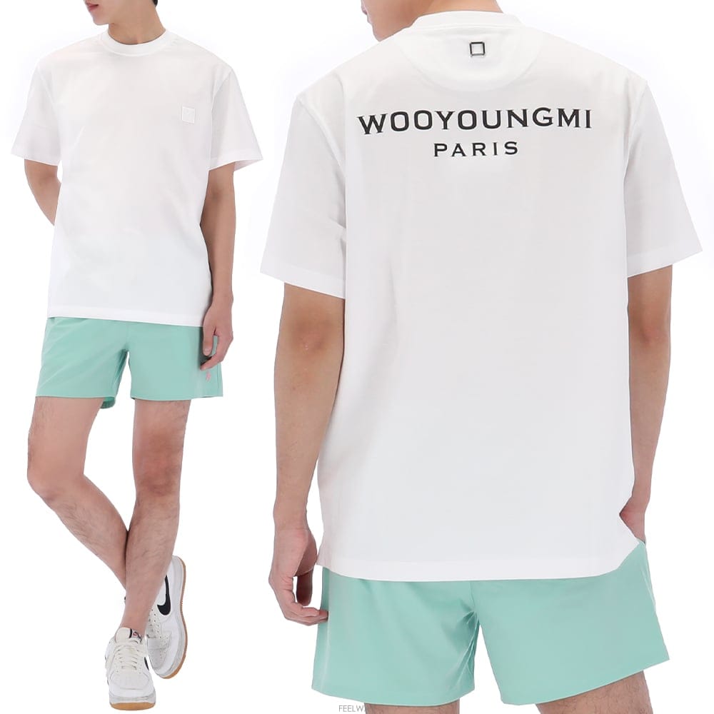 WOOYOUNGMI ������ 26SS �쿵�� ��ΰ� ���� Ƽ���� W261TS07701W������ 26SS �쿵�� ��ΰ� ���� Ƽ���� W261TS07701W