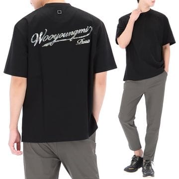 WOOYOUNGMI ������ 26SS �쿵�� ���͸� ��ΰ� ���� Ƽ���� W261TS08708B������ 26SS �쿵�� ���͸� ��ΰ� ���� Ƽ���� W261TS087
