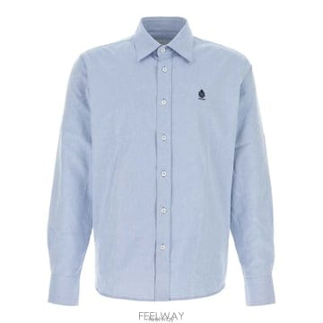 26 FW 프라다 로고 엠브로이디드 옥스퍼드 셔츠 F0076 UCN666SWMO1926