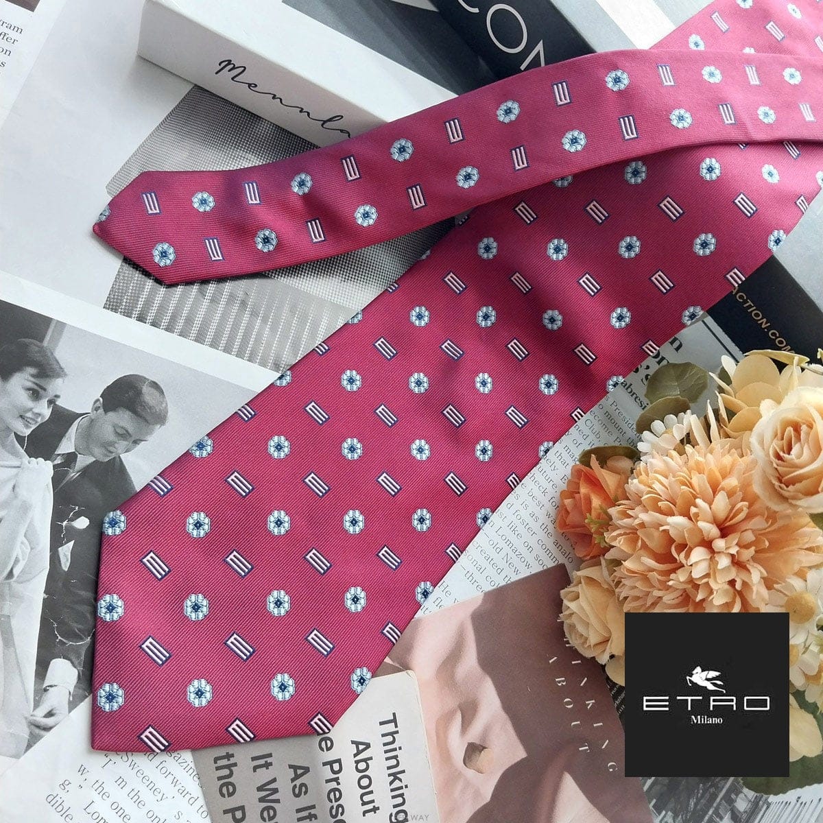 ETRO ETRO ��Ʈ�� ��ũ ���� E �ڼ� �ö�� ���� ��Ÿ�� 9.5cm A+��� K3056ETRO ��Ʈ�� ��ũ ���� E �ڼ� �ö�� ���� ��Ÿ�� 9.5cm 