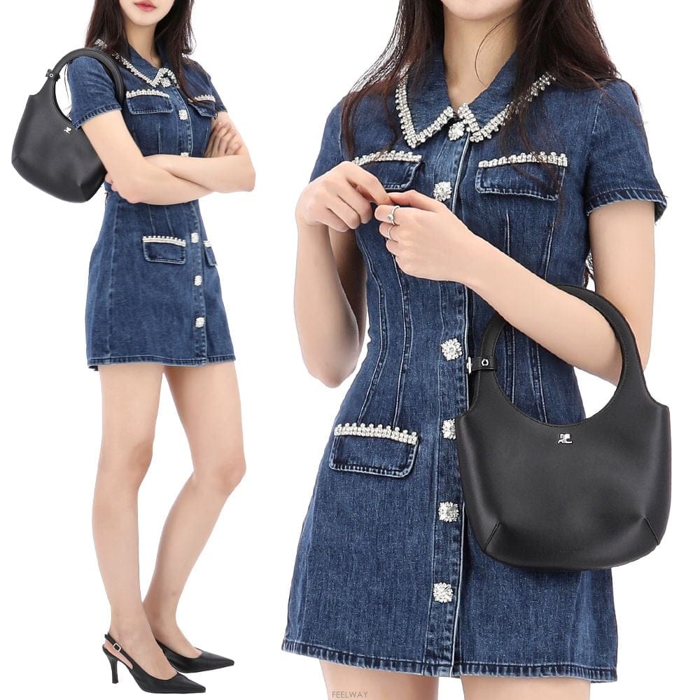 COURREGES ������ �ٷ��� Ȧ�� ���� ��Ʈ�� 224GSA102CR0065 BLACK������ �ٷ��� Ȧ�� ���� ��Ʈ�� 224GSA102CR0065 BLACK