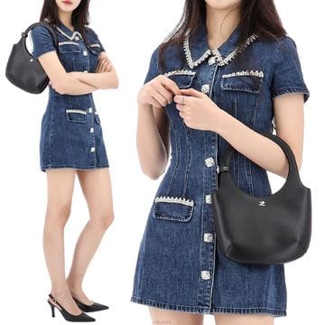 COURREGES ������ �ٷ��� Ȧ�� ���� ��Ʈ�� 224GSA102CR0065 BLACK������ �ٷ��� Ȧ�� ���� ��Ʈ�� 224GSA102CR0065 BLACK