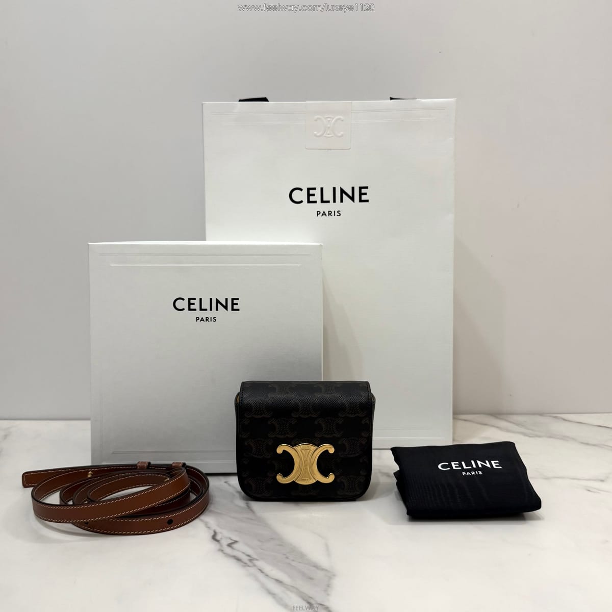 CELINE ����ǰ�� ������ �̴� Ŭ�ε� Ʈ������ ĵ���� ī����Ų �̴Ϲ� ź 10I512DQB-04LU����ǰ�� ������ �̴� Ŭ�ε� Ʈ������ ĵ���� ī����Ų 