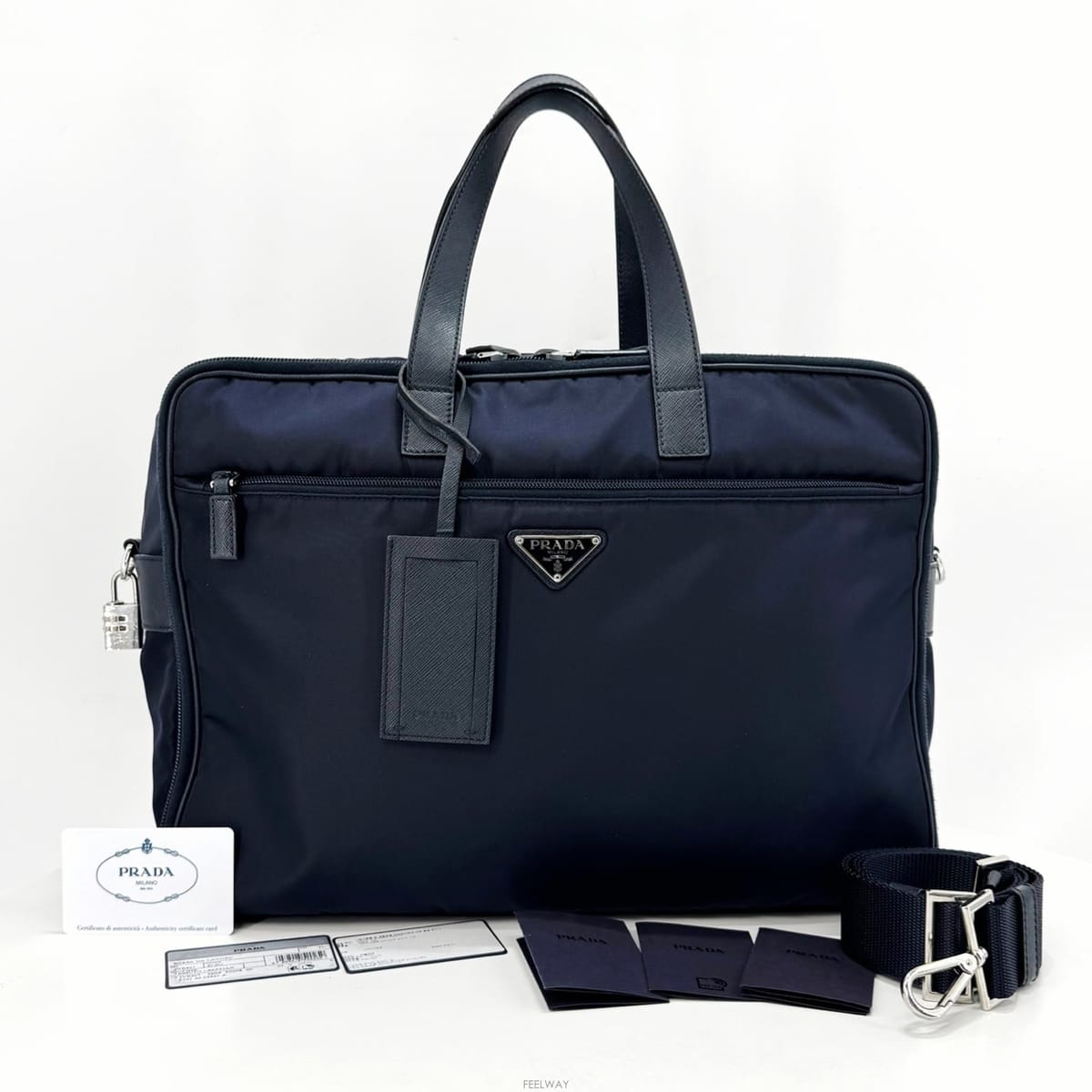 PRADA [���� ������] ����� ���Ϸ� ���ǾƳ� �긮�����̽� ��Ʈ�� ���̺� (2VE407)[���� ������] ����� ���Ϸ� ���ǾƳ� �긮�����̽� ��Ʈ
