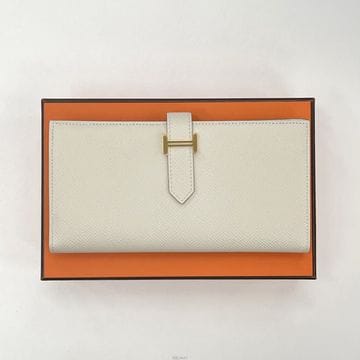 더럭스*당일*에르메스 베안 장지갑 크레 금장 K각인 H039785CC10