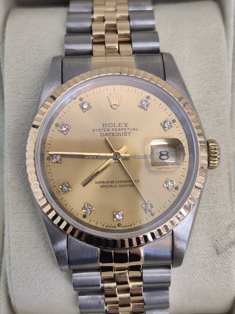 Rolex [�߰� ��ǰ ������ �����] �ѷ��� ��������Ʈ �޺� ���̾� 10p 36MM 16233[�߰� ��ǰ ������ �����] �ѷ��� ��������Ʈ �޺� ����