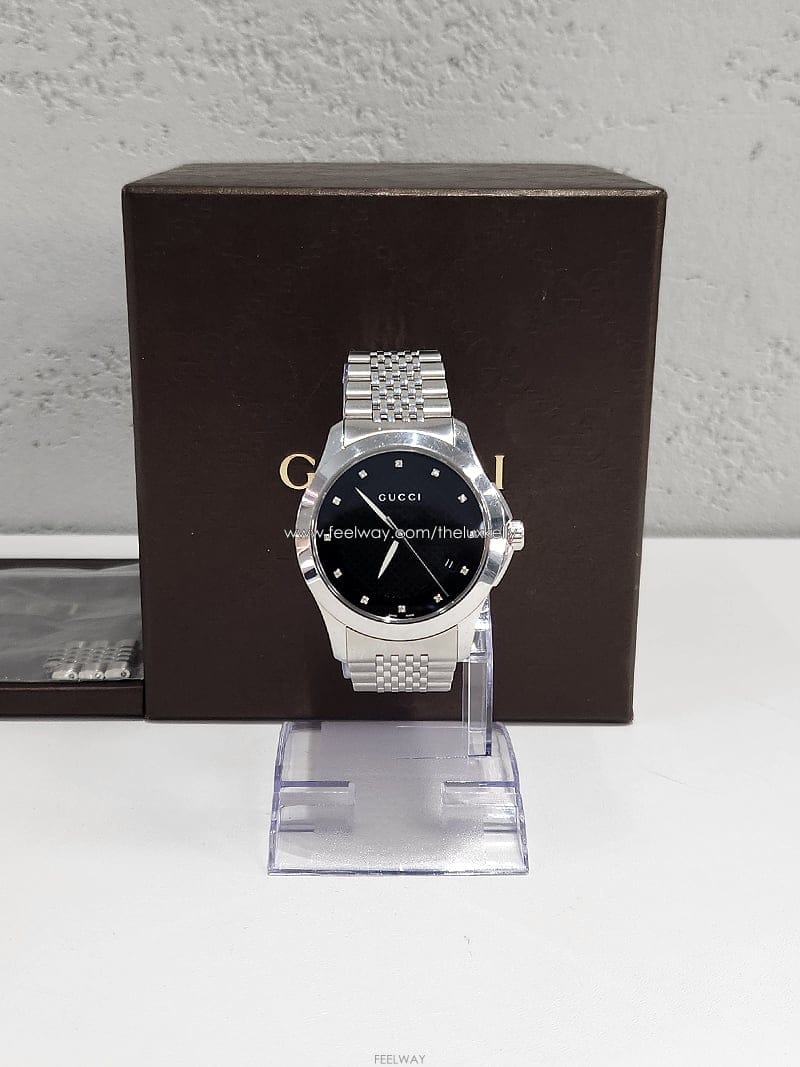 GUCCI ���� G Ÿ�Ӹ��� 12P ���̾� ���� 38MM �����ð� YA126405���� G Ÿ�Ӹ��� 12P ���̾� ���� 38MM �����ð� YA126405