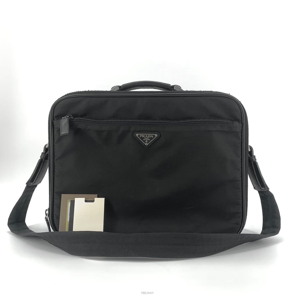 PRADA [�������] ����� �ﰢ�ΰ� �����Ϸ� �긮�����̽� ��Ʈ�� ����� 2way[�������] ����� �ﰢ�ΰ� �����Ϸ� �긮�����̽� ��Ʈ
