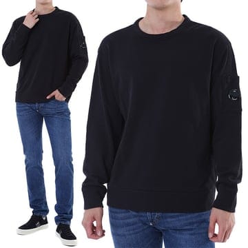 씨피컴퍼니 렌즈패치포켓 내추럴 맨투맨 티셔츠 (블랙) 20CMSS207A 110337O 999