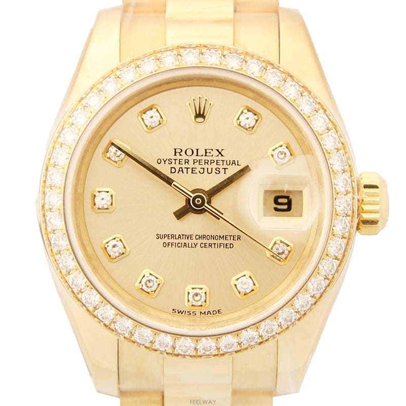 Rolex [��������] ROLEX �ѷ��� ����Ʈ����Ʈ 179138 10P���̾Ƽ��� ���ΰ��18K 26mm �ð�[��������] ROLEX �ѷ��� ����Ʈ����Ʈ 179138 10P���̾�