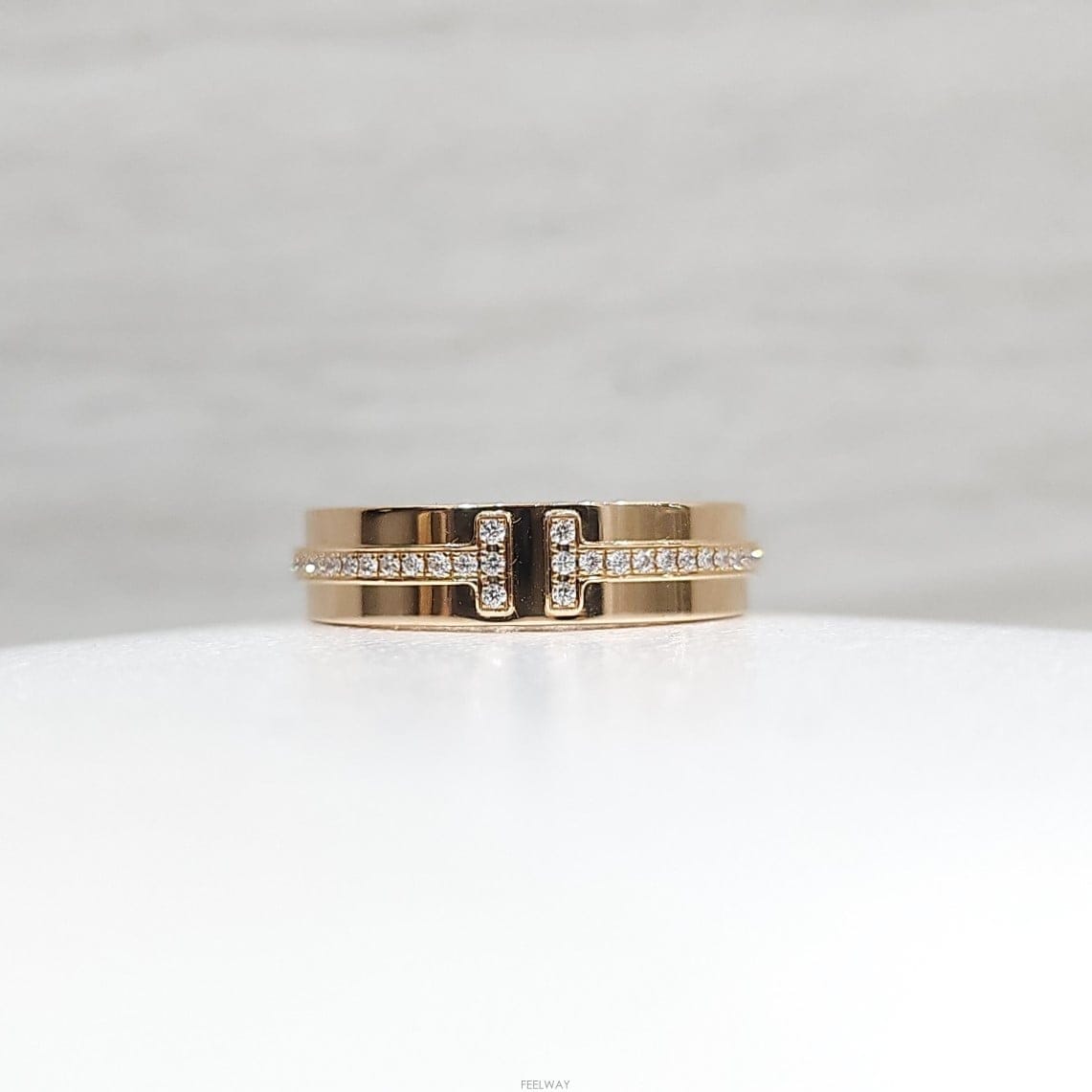 TIFFANY & Co [������] Ƽ�ĴϾ��� T �׷ο� ���̾Ƹ�� �� 4.5ȣ 18K ���ο���[������] Ƽ�ĴϾ��� T �׷ο� ���̾Ƹ�� �� 4.5ȣ 18K 