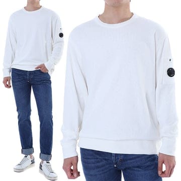 CP컴퍼니 버튼 디테일 스웨트셔츠 블랙