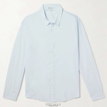 26 FW 제임스 펄스 라이트 아이스 블루 플렌티 컴포터블 핏 코튼 셔츠