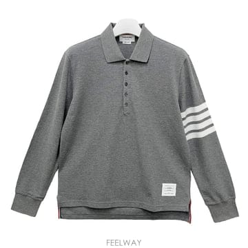 Thom Browne �����丮 26FW ����� �缱 ���� 4�� ��ư ���� ���� ����Ƽ MJP137G 07976 035�����丮 26FW ����� �缱 ���� 4�� ��ư ���� ���� ��