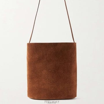 셀린느 트라이옹프 모노그램 엠보스드 싱글 탑 핸들 토트백
