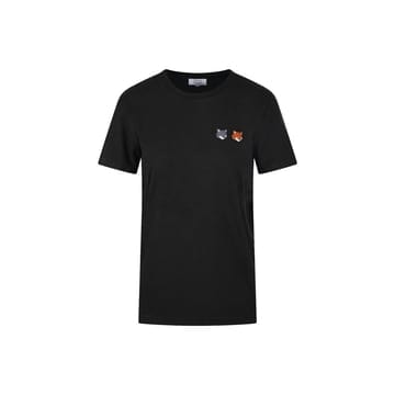 26SS 더블 폭스 헤드 티셔츠 블랙 OW011CFKJ7026 P190