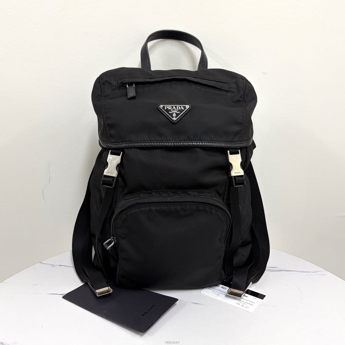 PRADA ����� �ﰢ�ΰ� ���Ϸ� ��Ŭ ���� ���� (1BZ039)����� �ﰢ�ΰ� ���Ϸ� ��Ŭ ���� ���� (1BZ039)