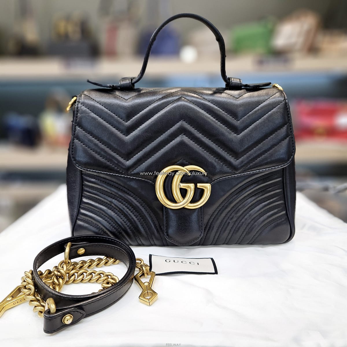 GUCCI ���� 498110 ��Ʋ�� ž �ڵ�鱸�� 498110 ��Ʋ�� ž �ڵ��