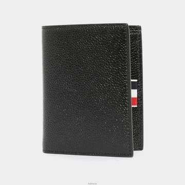 톰브라운 26FW 삼선탭 클래식 페블레더 코인 빌 폴드 남성 반지갑 MAW062A 00198 001