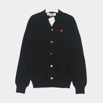 꼼데가르송 플레이 스몰 레드 하트 가디건 AX-N080-051