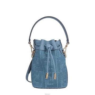 [비엔비명품관] FENDI 펜디 여성 FF 몬트레조 라피아 미니 크로스백