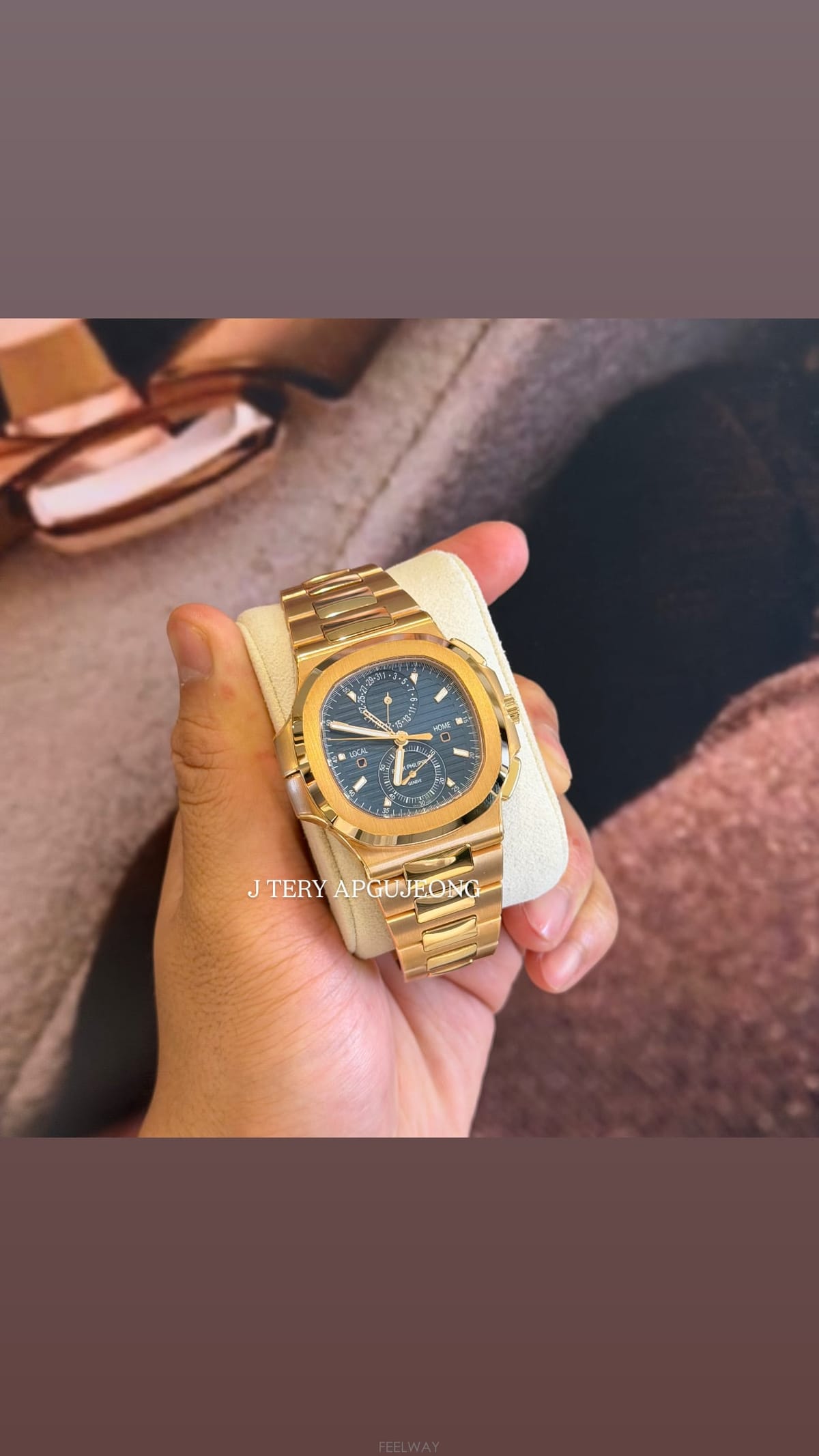 Patek Philippe [�����׸�] �����ʸ� ��ƿ���� 5990 ���� û�� �����̵� ��Ŭ 24�� Ǯ�� ������ ���� Ǯ�� ��Ʈ��[�����׸�] �����ʸ� ��ƿ���� 5990 ���� û�� �����̵� 