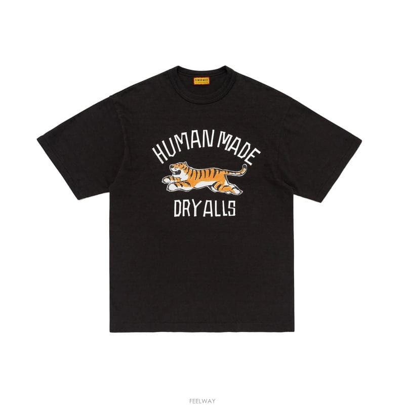 26SS 휴먼메이드 그래픽 남성 반팔 티셔츠 HM31TE021 BLACK