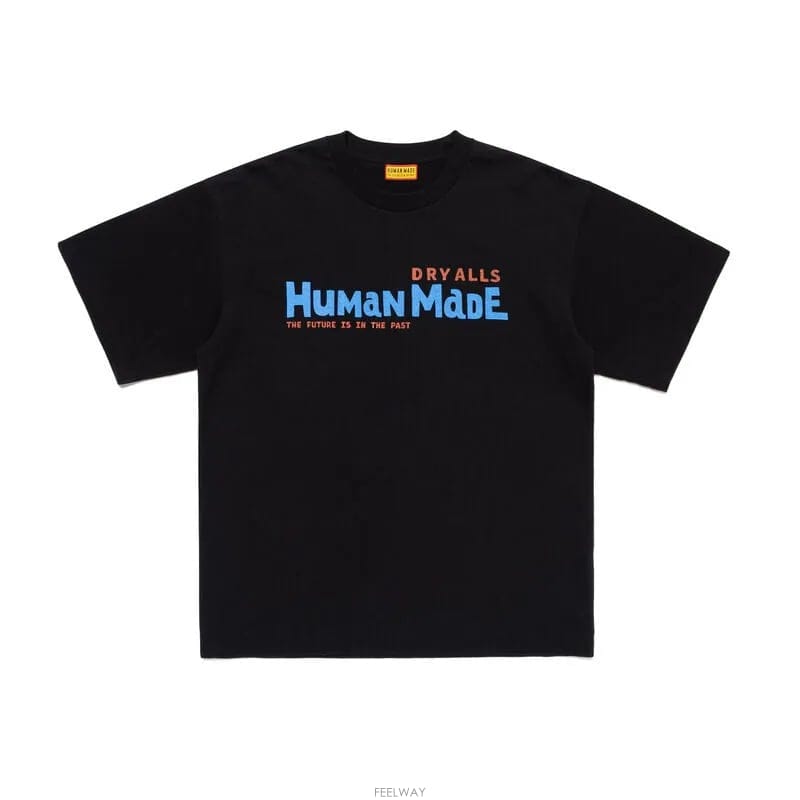 26SS 휴먼메이드 로고 남성 반팔 티셔츠 HM31CS040 BLACK