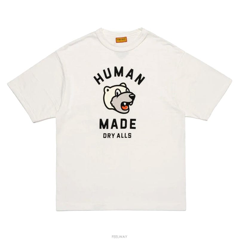 26SS 휴먼메이드 폴라베러 그래픽 남성 반팔 티셔츠 HM31TE009 WHITE