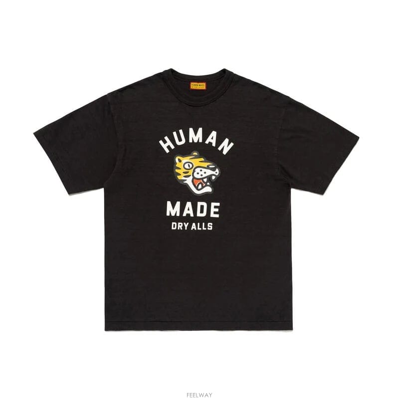 26SS 휴먼메이드 타이거 남성 반팔 티셔츠 HM31TE010 BLACK
