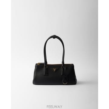 프라다 여성 미디엄 삼각로고 갤러리아 가죽 탑핸들 토트백 1BA457YO02CYS F0002