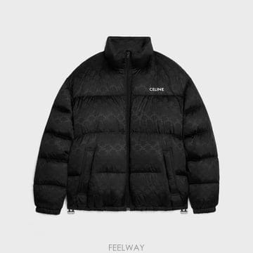 셀린느 트리옴페 나일론 다운자켓 블랙