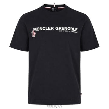 몽클레르 그레노블 로고 남성 반팔 티셔츠 8C00017 89AW1 999