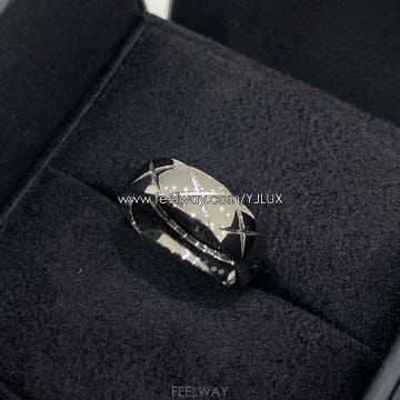 샤넬 59 코코크러쉬 스몰 화이트골드 반지 Y30253