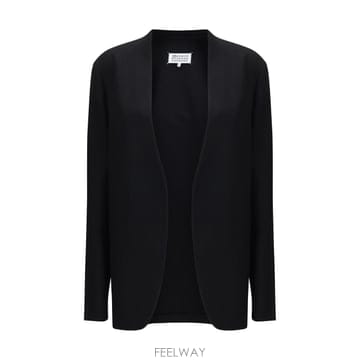 마르지엘라 미니멀 자켓 BLACK