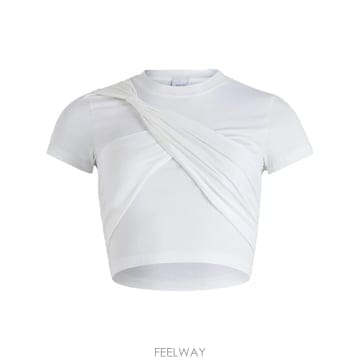 PATOU 25SS PATOU draped cropped organic ��ư T ���� JE1619972001W TP5725SS PATOU draped cropped organic ��ư T ���� JE161997