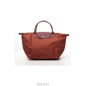 Longchamp 르 플리아쥬 오리지널 M 토트백 코냑