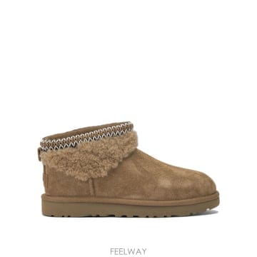 25FW Ugg 클래식 Ultra 미니 Maxi Curly 앵클 부츠 1158263CHE TP57052580