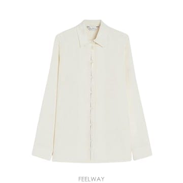 25FW 막스마라 Stretch 실크 Cady 셔츠 2521116018600005 TP571834605