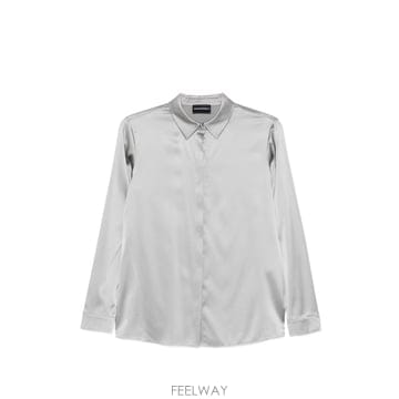 아르마니 실크 셔츠 핑크