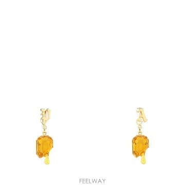 22FW 팜엔젤스 Golden metal earrings PWOD009F22MAT0017630 TP57730